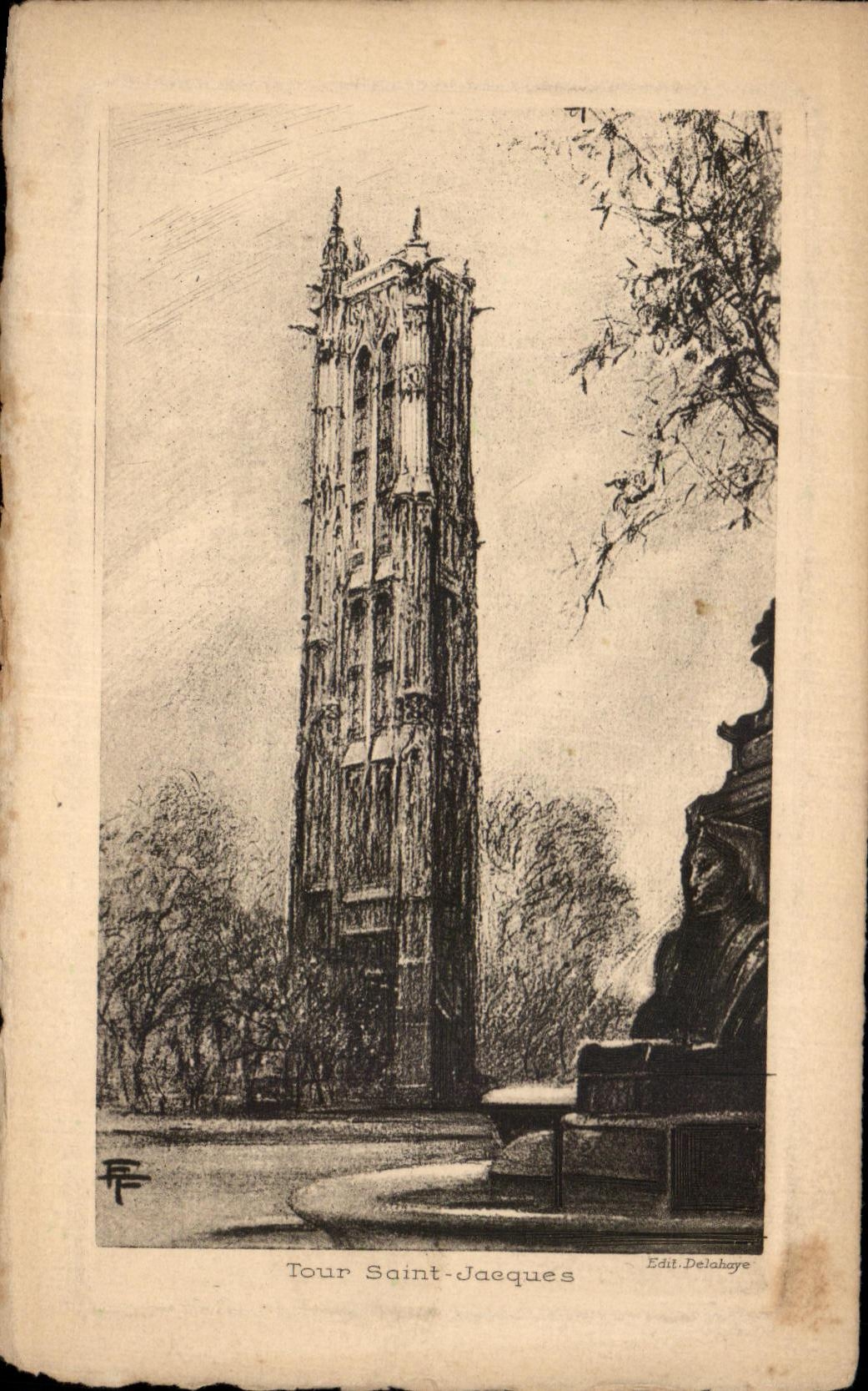 CPA Tour Saint Jacques Paris 