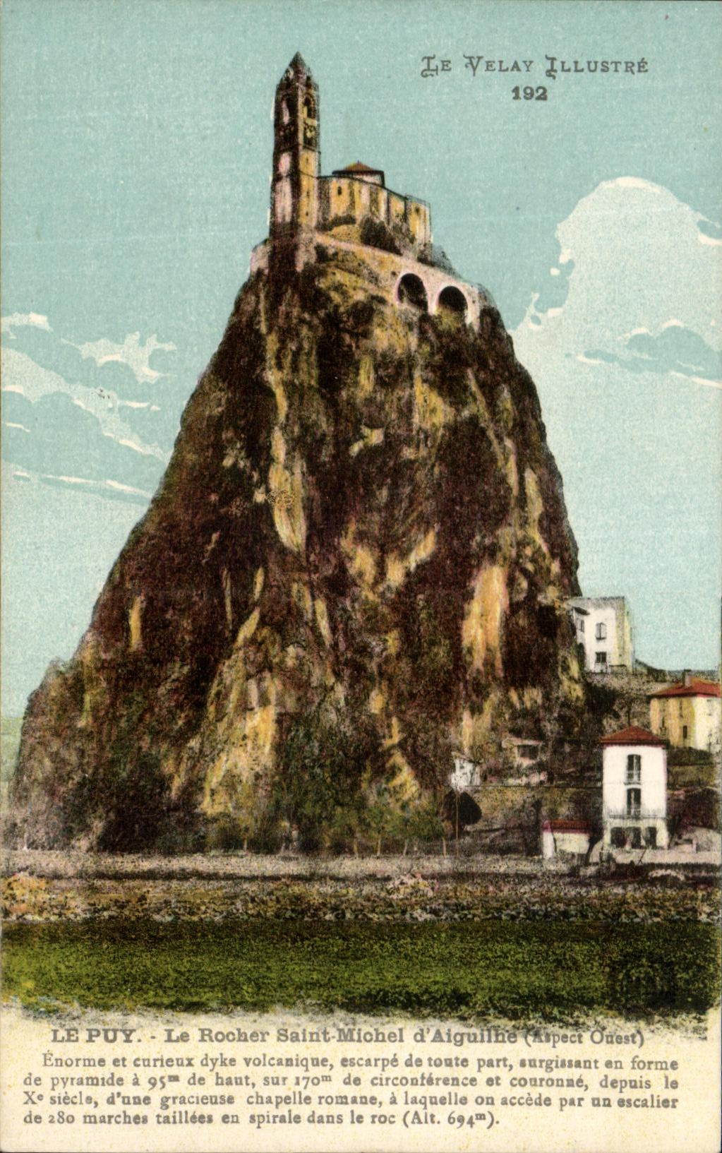 CPA Le puy Le Rocher St Michel 
