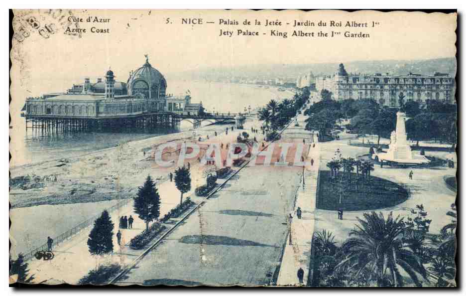CPA Nice Palais de La Jetee Jardin Du roi Albert 1er