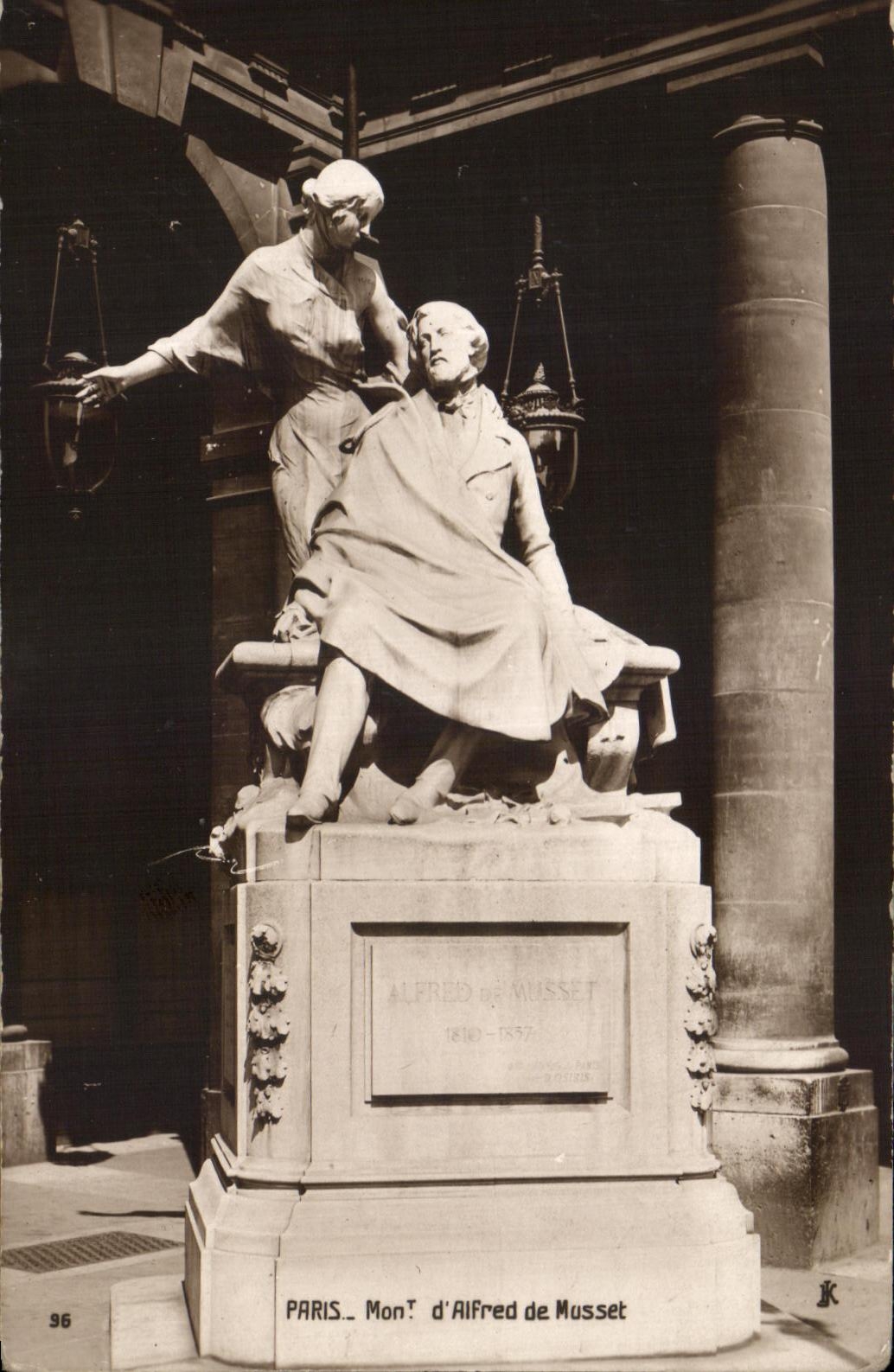 CPA Paris Monument D'Alfred de musset 