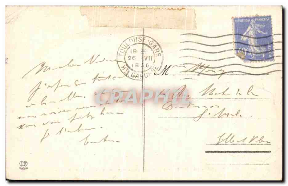 Toulouse - Les Bords de la Garonne et Pont Saint-Michel — Éditeur Labouche Frères, n° 158 — Reverso