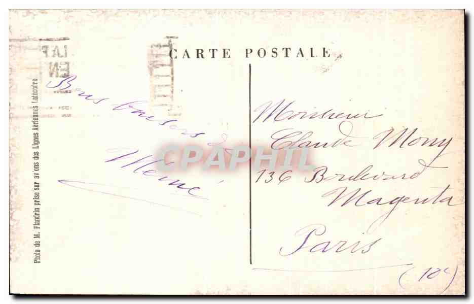 CPA Toulouse L'Eglise Ste Sernin et la Capitole  — Verso