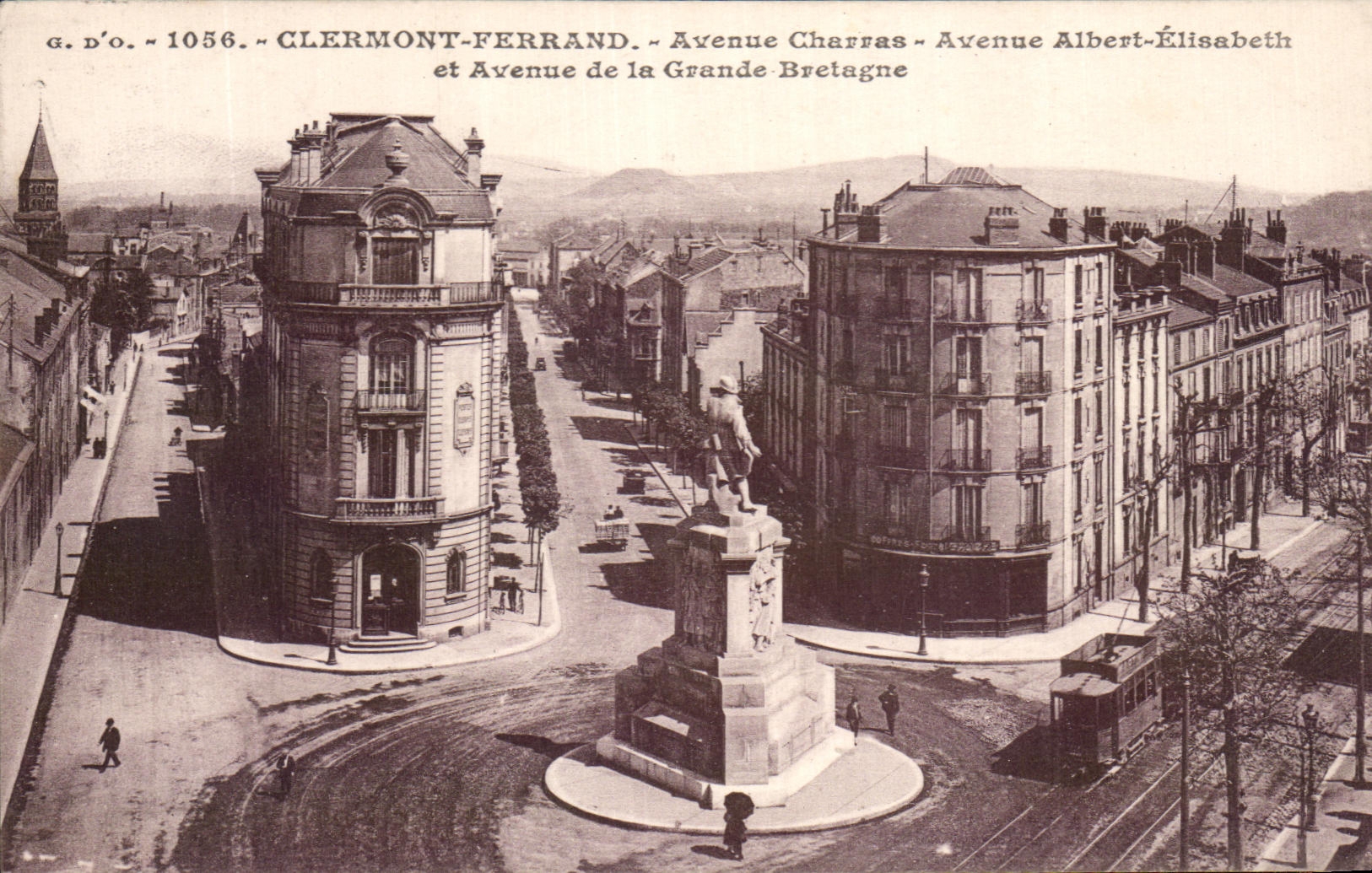 Clermont-Ferrand — Intersection Avenue Charras et Avenue Albert-Élisabeth — G. d'O. n° 1056