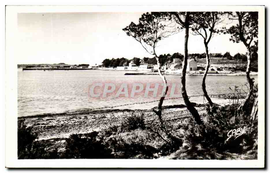 CPA Larmor Baden Vue sur Pen Lannic 