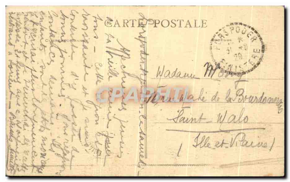 CPA Argenton Le Port Folklore Femmes — Rückseite