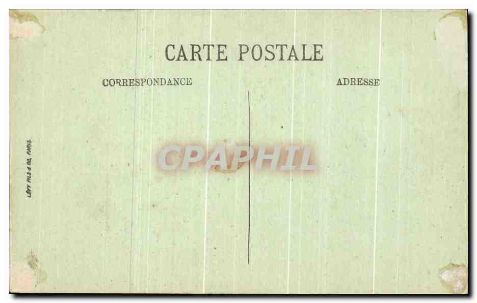 CPA Moulins Clocher Jacquemart et La Famille  — Verso