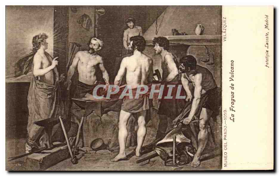 CPA La Fragua De vulcano Museo del Prado Madrid Velazquez