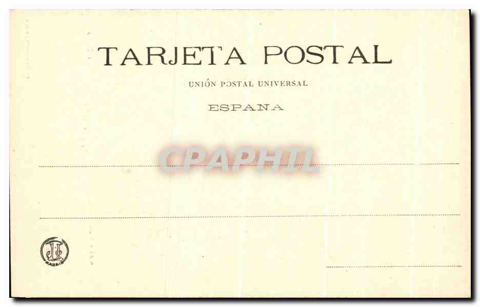 CPA Musee Del Prado El Pecado Original Ticiano Madrid — Rückseite