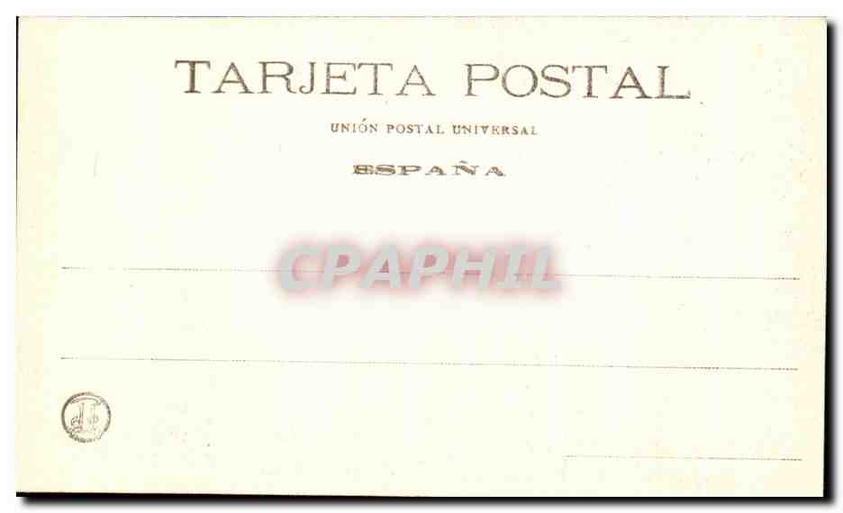 CPA Musee Des prapo Diana Y Acicon Tiziano Madrid — Back