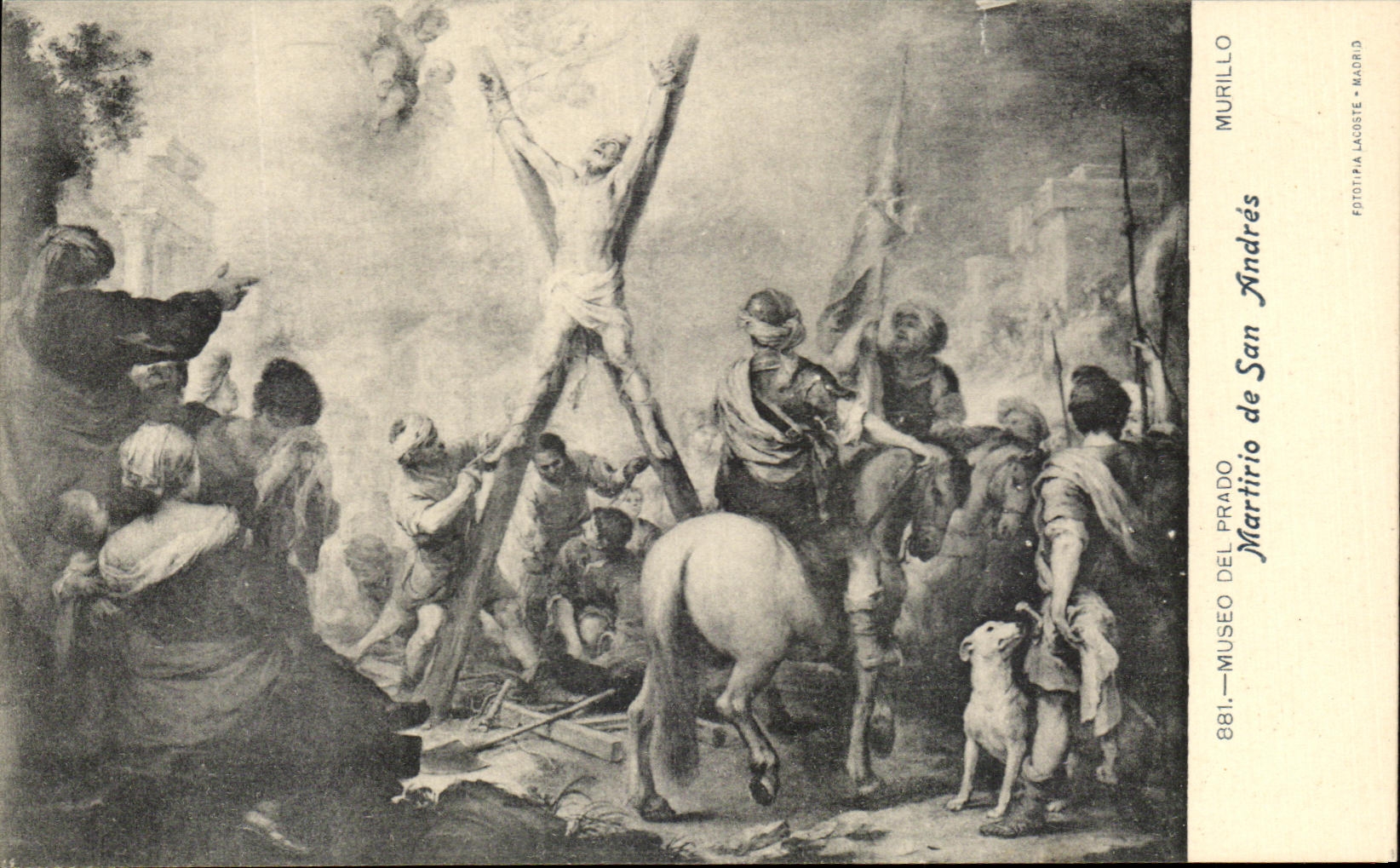 CPA Musee Del Prado Martirio de san Andres Murillo Madrid