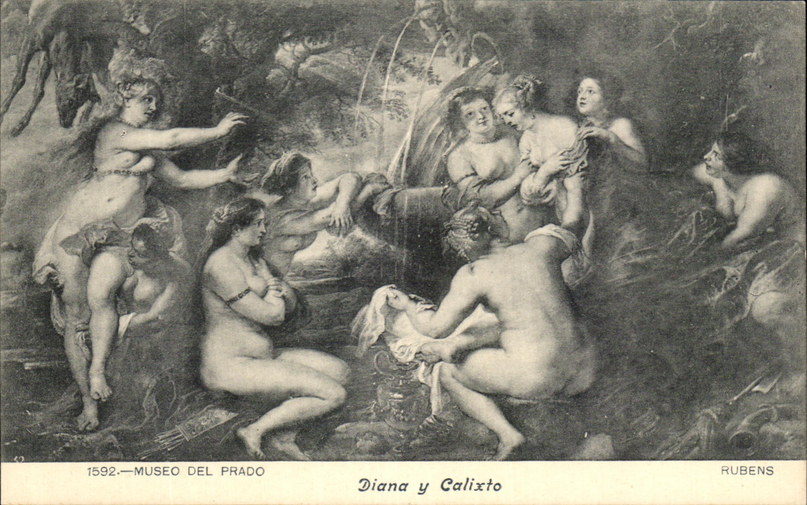 CPA Musee Del Prado Diana Y Calixto Rubnes