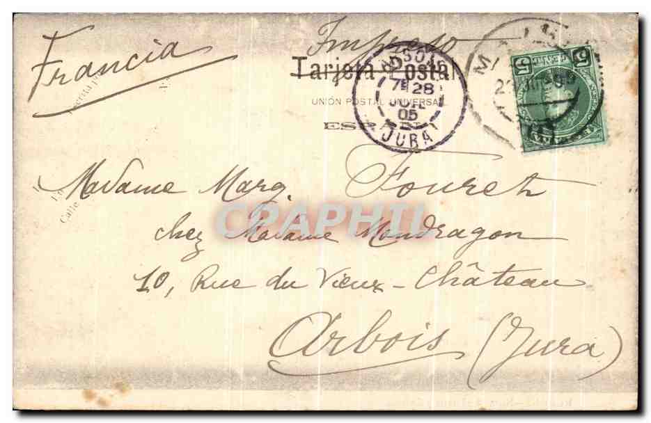 CPA Rubens Num Diana Y Calisto Madrid — Verso