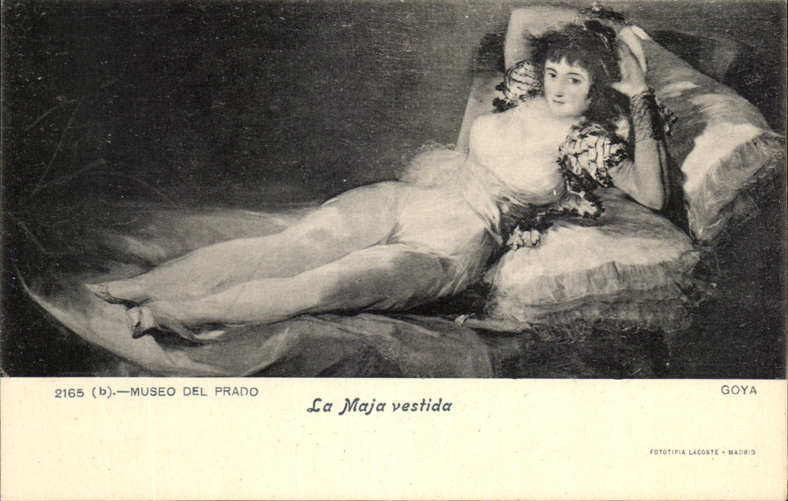 CPA Musee DeL Prado La maja Vestida Goya Madrid