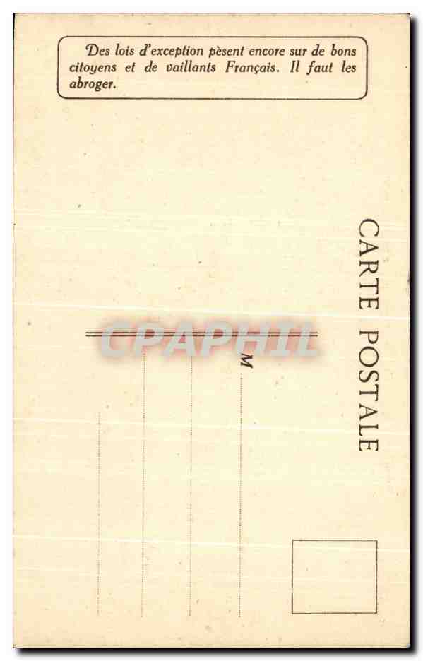 CPA Drac Et Pac a L'Arc De triomphe 20 juin 1926 L'abbe Bergey pendant son discours  — Rückseite