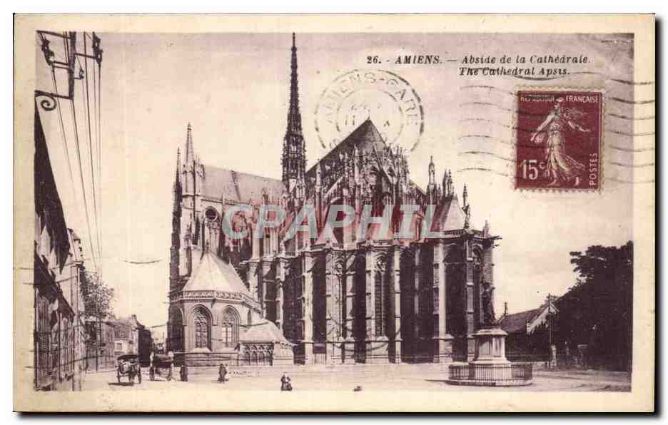 CPA Amiens Abside de la Cathedrale St Gatien 