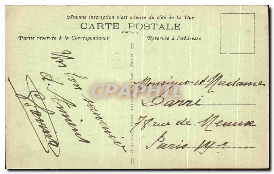 CPA Amiens Abside de la Cathedrale St Gatien  — Rückseite