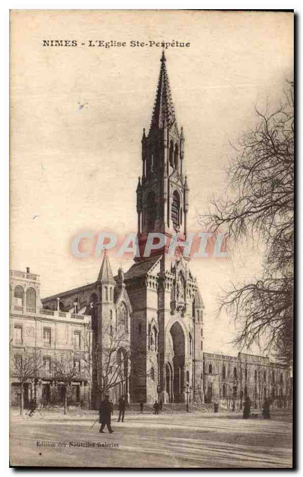 CPA Nimes L'Eglise Ste Perpetue