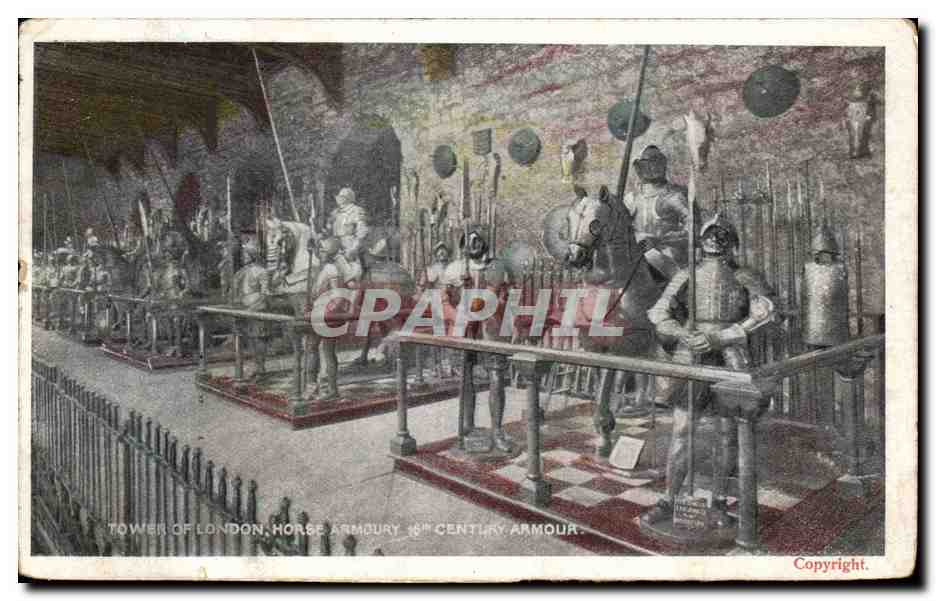 CPA Tower Of London Horse Armoury Armures 