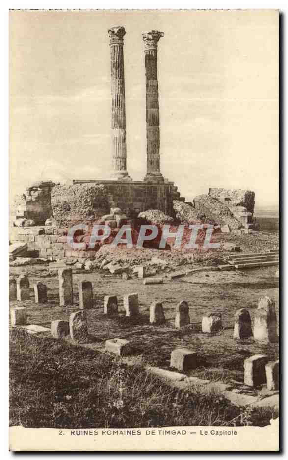 Ruines romaines de Timimad — Le Capitole — CPAPHIL