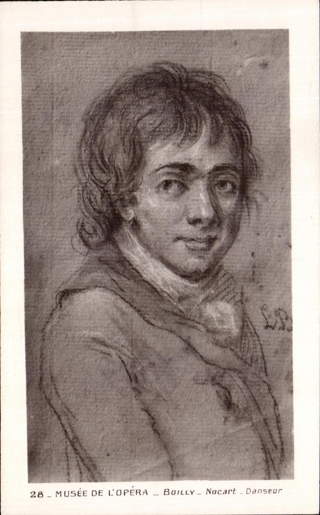 Portrait de Nocart – Musée de l'Opéra – Bailly – Danseur – Série 28