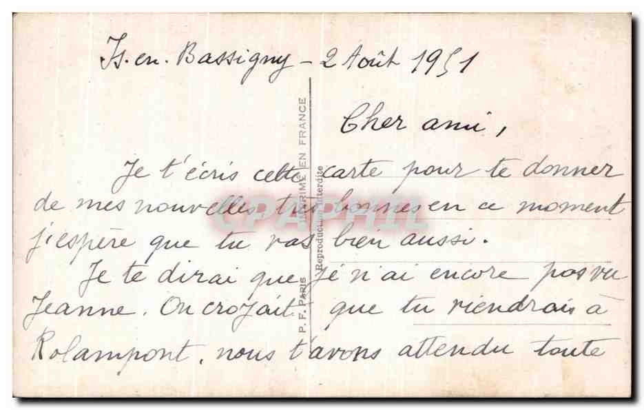 CPA Fantaisie Homme Telephone  — Rückseite
