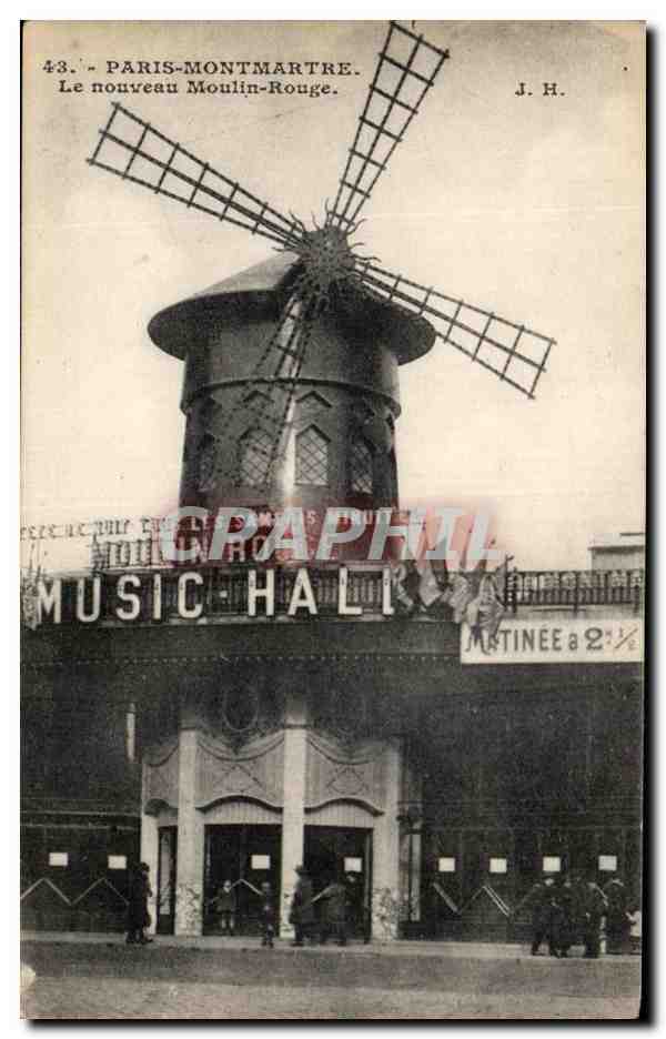 CPA Paris Montmartre Le Nouveau Moulin Rouge Music Hall