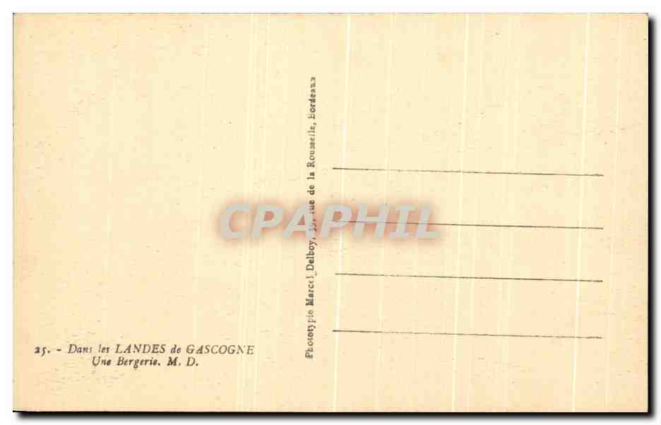 Bergerie dans les Landes de Gascogne — Yobles — n°25 — Rückseite