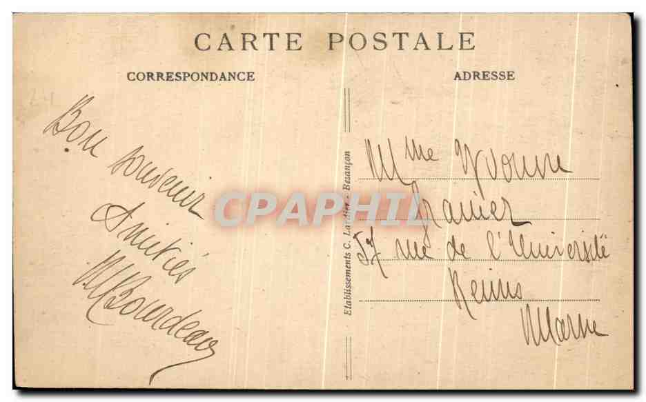 CPA Vitry le Francois Statue du Colonet Moll Militaria — Verso