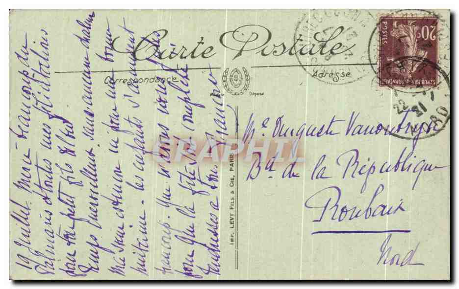 CPA Perros Guirec Porche de la Chapelle de Notre Dame de la clarte — Verso