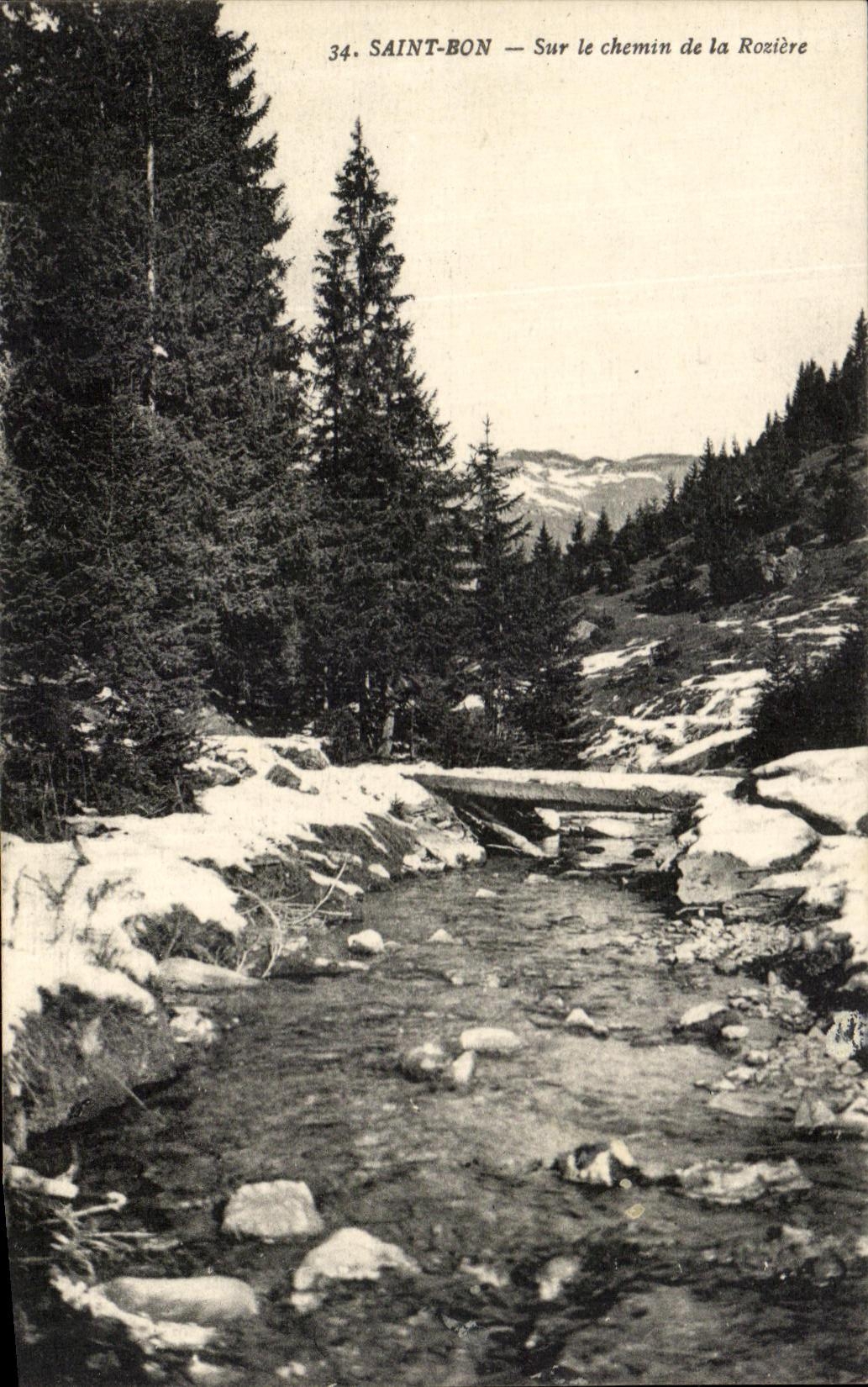 CPA Saint Bon Sur le Chemin de la Roziere