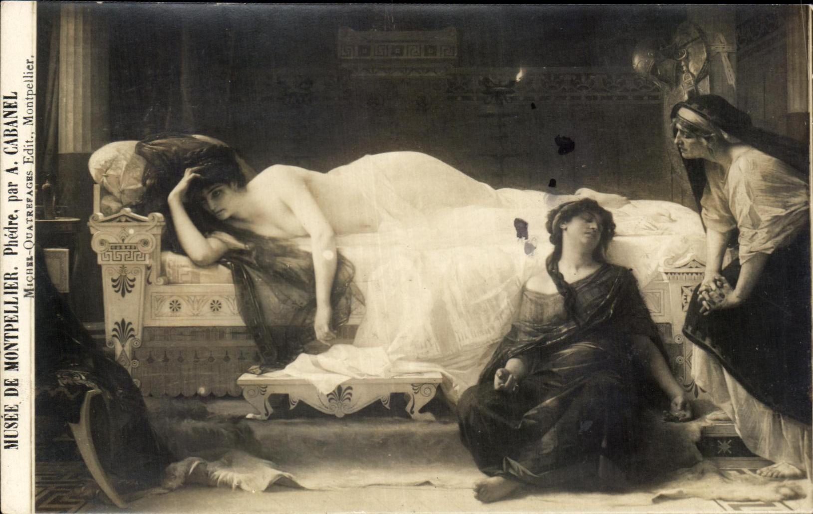 CPA Musee De Montpellier Phedre par cabanel