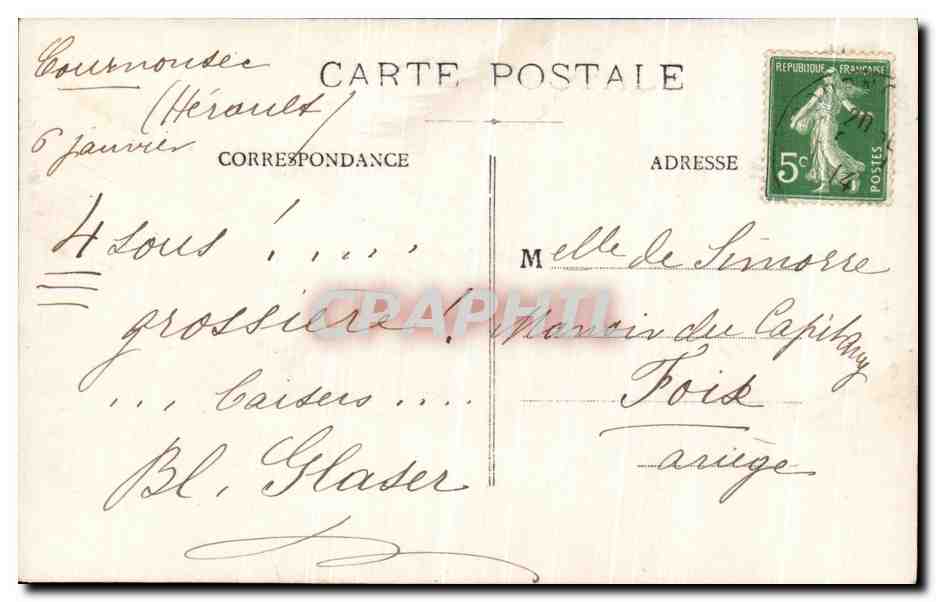 CPA Musee De Montpellier Phedre par cabanel — Rückseite