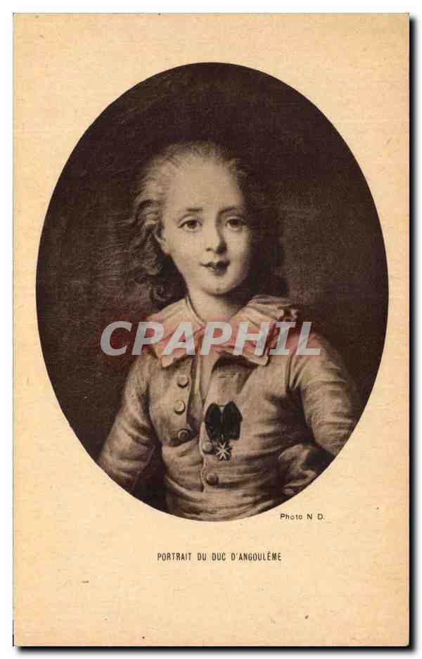 CPA Portrait du Duc d'Angouleme