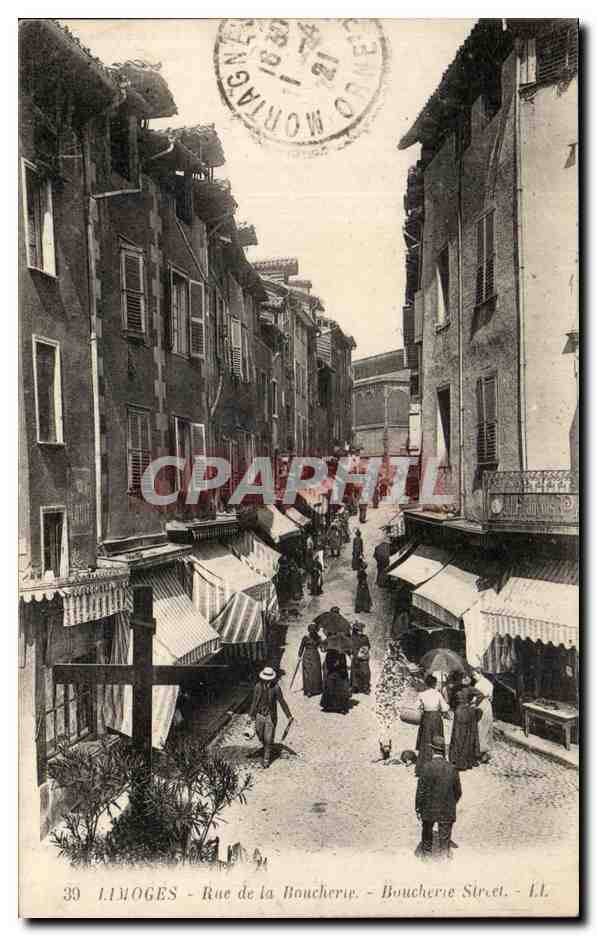 CPA Limoges Rue de la Boucherie 