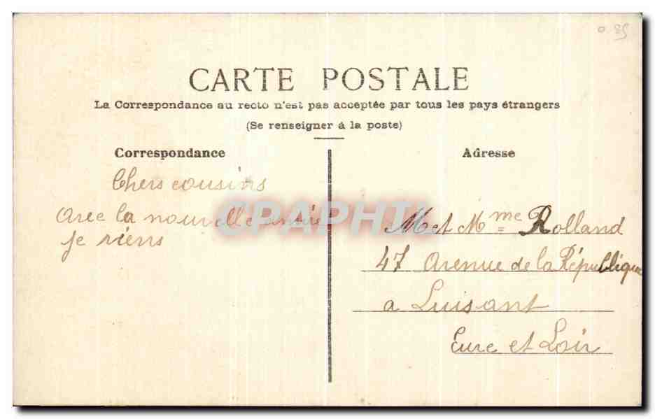 CPA Bonne Annee Fleurrs  — Verso