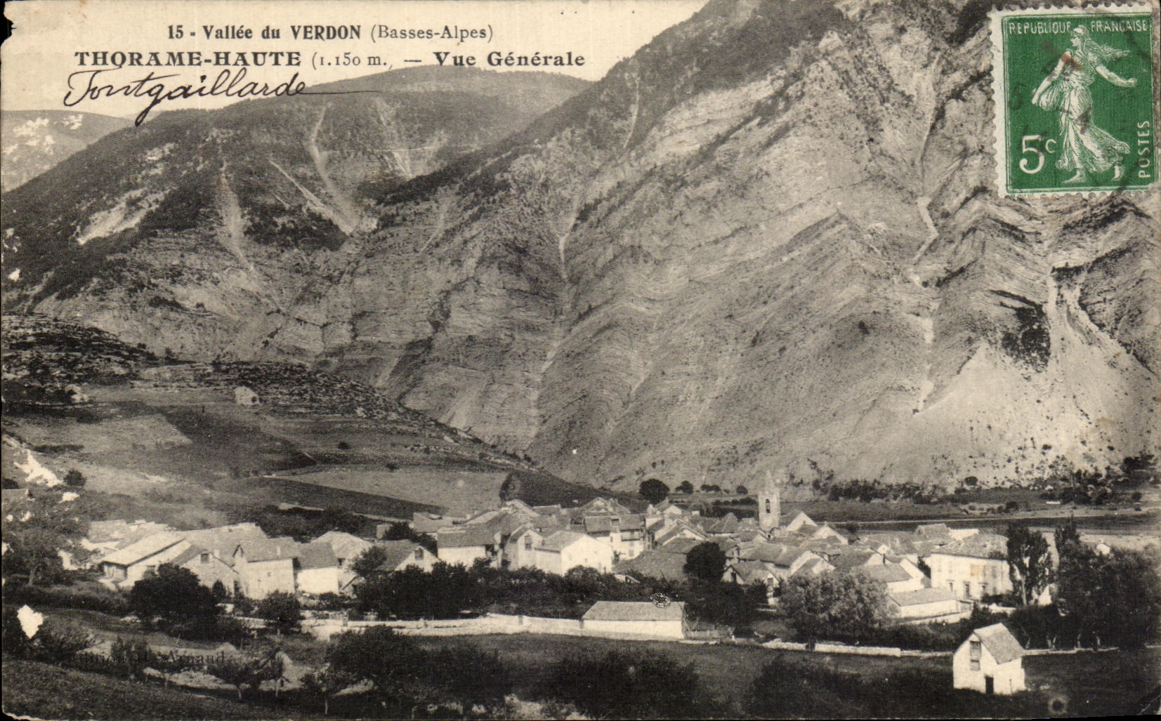 CPA Vallee Du Verdon Thorame Haute Vue Generale
