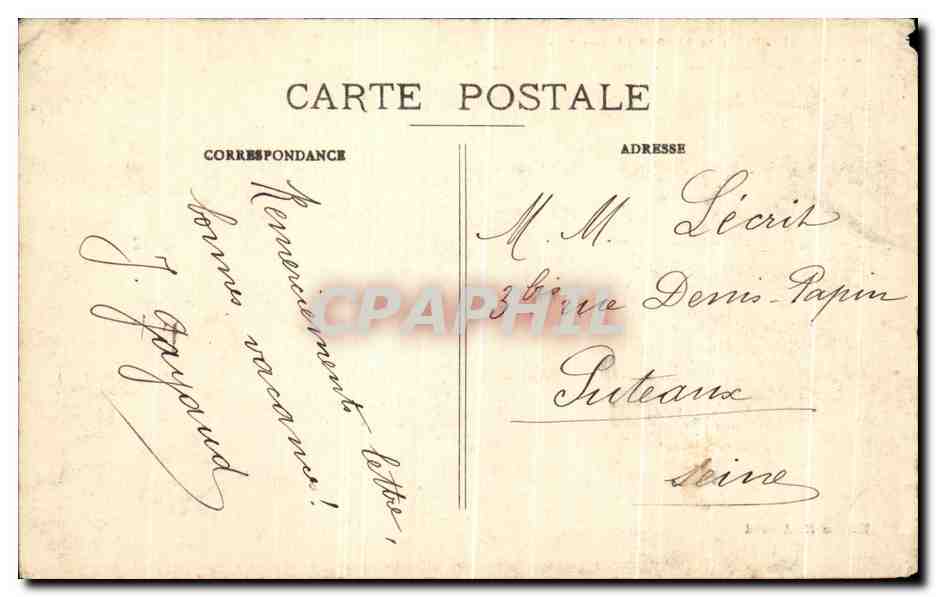 CPA Vallee Du Verdon Thorame Haute Vue Generale — Rückseite