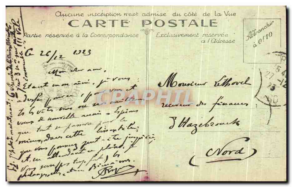 CPA Angers Un Coin Du Mail Lion — Back