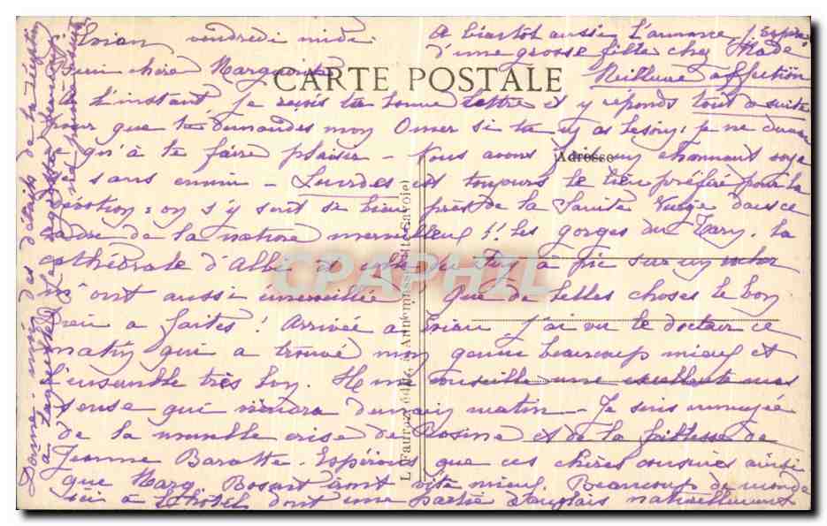 CPA Evian Les Bains Grand Hotel d'Evian — Verso