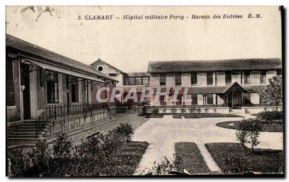 CPA Clamart Hopital Militaire Percy Bureau Des Entrees
