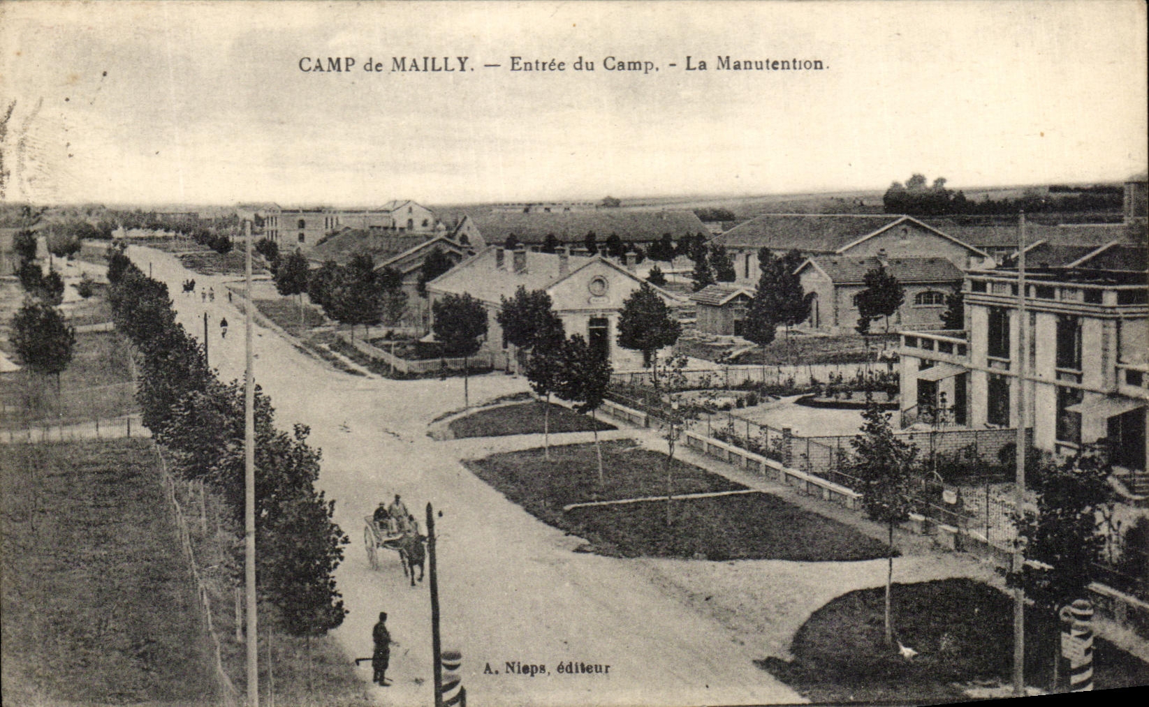 Camp de Maillé — Entrée du Camp — La Manutention — A. Niops, éditeur