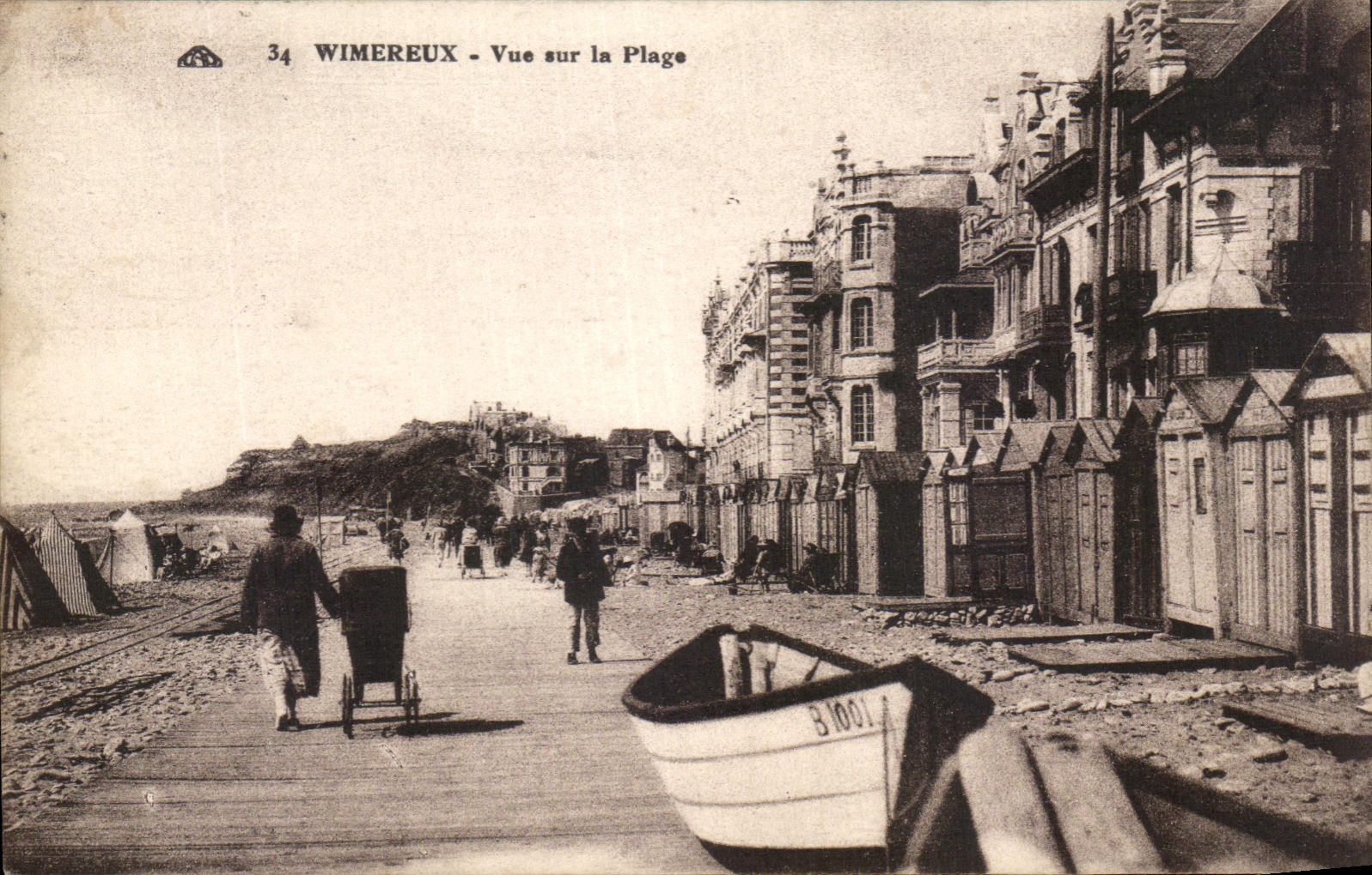 CPA Wimereux Vue sur la Plage