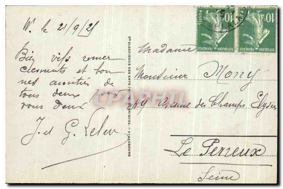 CPA Wimereux La Mare aux Enfants — Rückseite