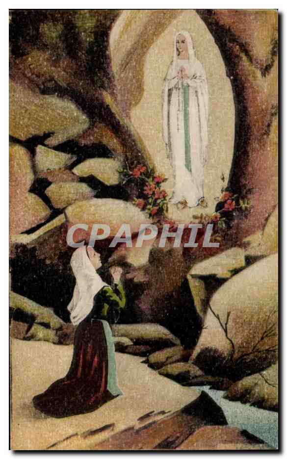 CPA Lourdes Apparition De La Tres Sainte Vierge a Bernadette Soubirous En 1858