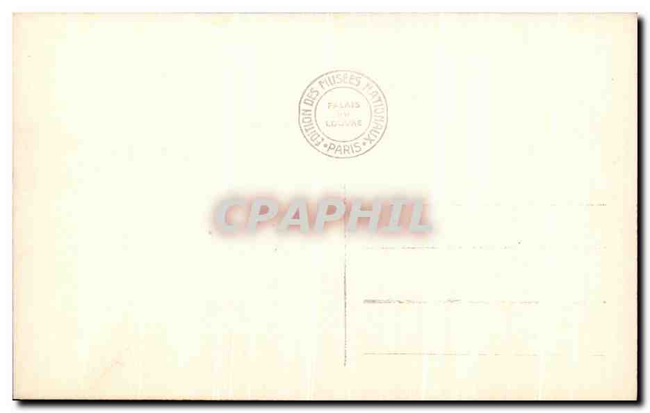 CPA Musee De l'Opera Bailly Nacart Danceur — Verso