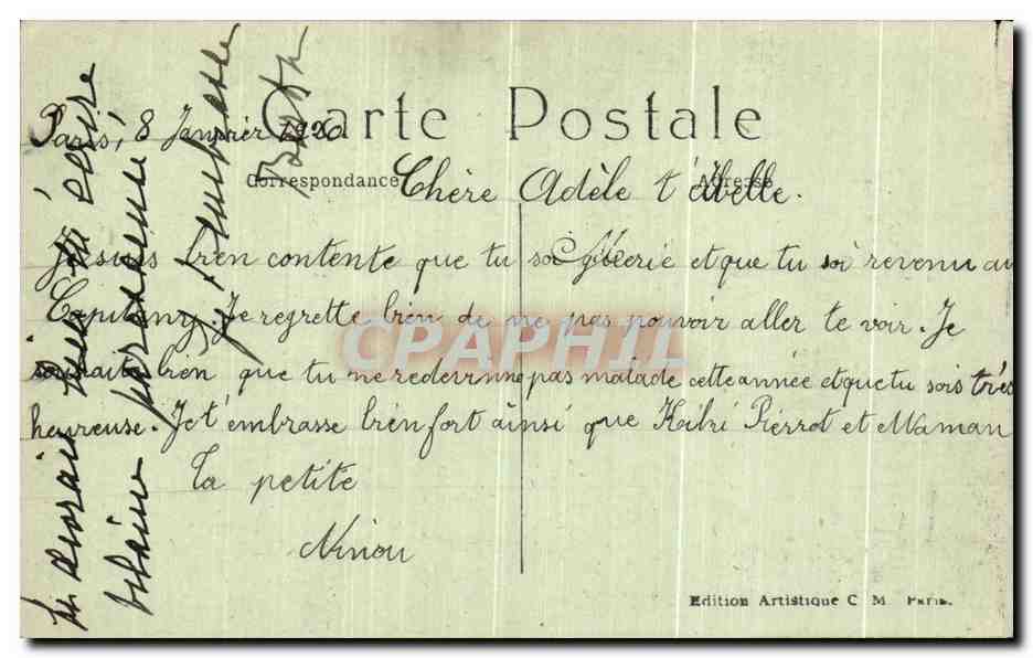 CPA Murillo La Concepiton Immacuiee De La Vierge Musee du Louvre Paris Ecole de Seville — Verso