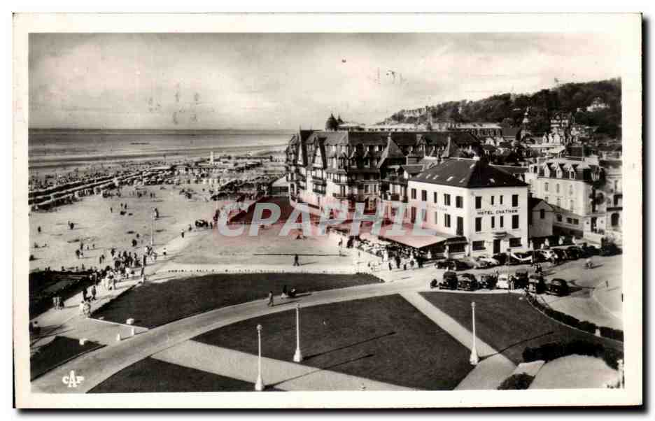 CPA Trouville Reine Des Plages Les Grandes Hotels Sur La Plage