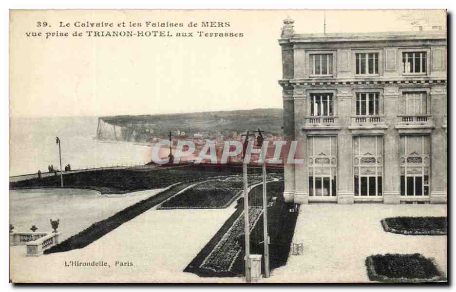 CPA Le Calvaire et les Falaises de Mers vue prise de Trianon Hotel aux Terrasses