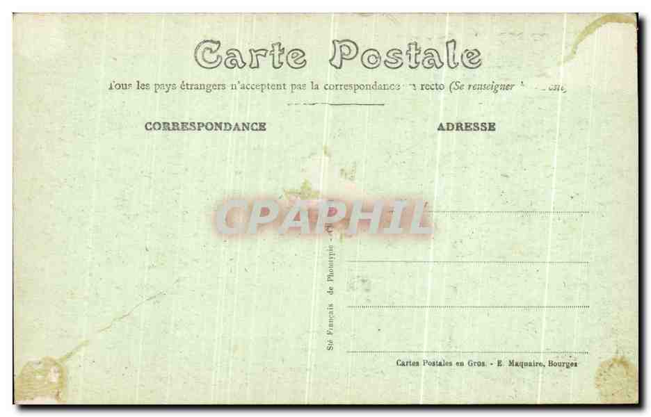 Bourges — Vue panoramique du Boulevard de Strasbourg et des Établissements Militaires — E. Maquaire, n°409 — Reverso