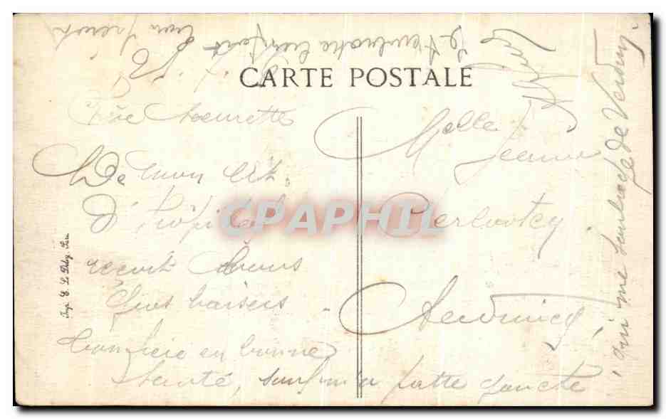 CPA Vitry le Francois La Salle des Fetes  — Verso